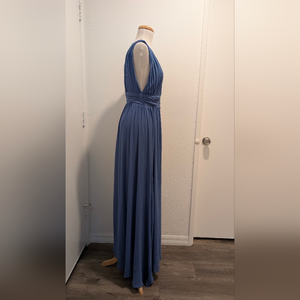 Love By Design Backless Blue Maxi Dress